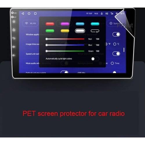 229*129*217mm 9" INCH PET Screen protector Film for TEYES CC2L CC2 Plus 2 DIN GPS Car Radio Multimedia Player Navigation