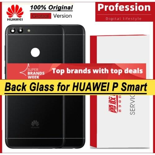 100% Original for Huawei P Smart Back Battery Cover Housing Door Panel Case Battery Cover with Camera Lens