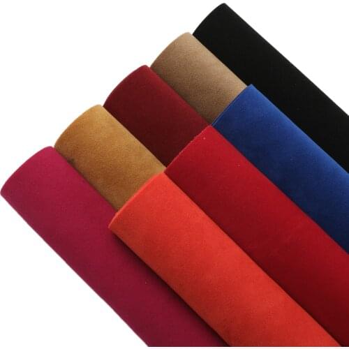 David accessories 10pcs/set 20*33cm Velvet Synthetic Leather Fabric Sewing DIY HairbBow Handbag Shoes Material,1Yc6206