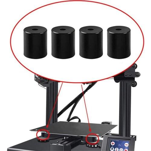 4Pcs 3D Printer High Temperature Silicone Solid Spacer Hot Bed Leveling Column