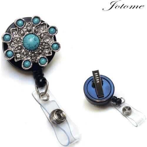 50pcs/China Wholesale Retractable Nurse ID badge holder reel ID Name Badge Reel