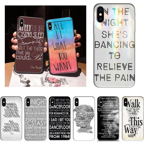 Zororong Lyrics art Phone Case For iPhone 12 Mini 11 Pro XS Max X XR 7 8 Plus