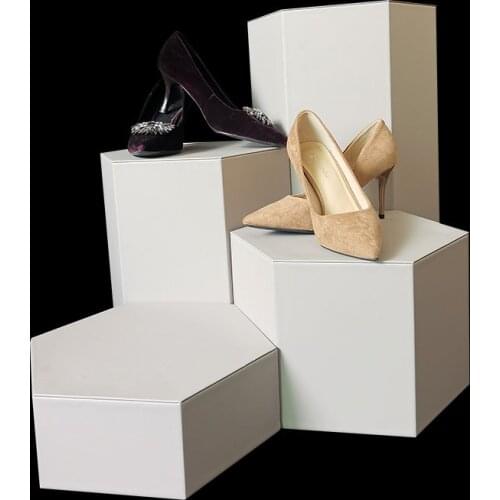 Wooden Jewelry Handbag Purse Display Stand Rack Holder Riser Showcase Organizer PU Leatherette