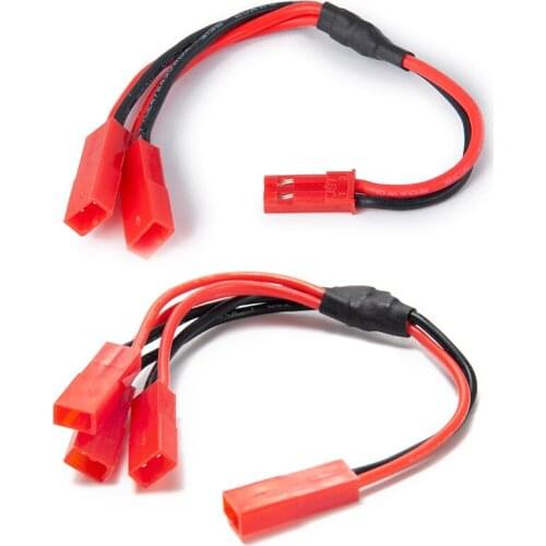 3 in 1 Cable ESC Power Supply External Wiring JST Connector Cable for 1/10 RC Crawler Car Defender Trx4 RC Car Parts