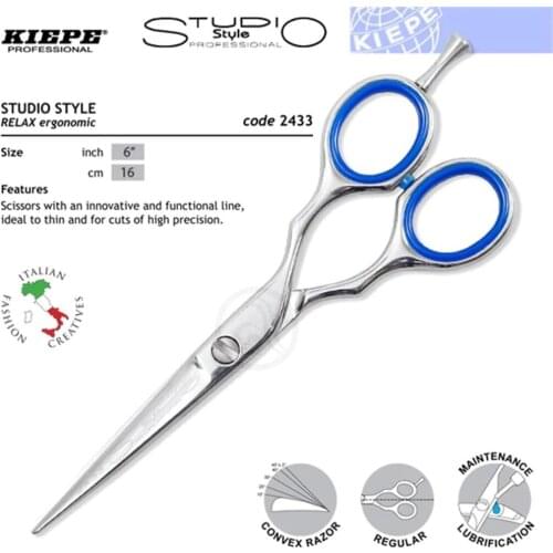 Kiepe Studio Style Relax Professional Hair Clipper 2433-6 Male Women Professional Hair Cut Scissors Pro