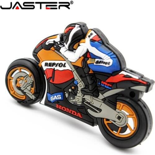 JASTER Cool motorcycle pendrive pen drive 4GB 8GB 16GB 32GB 64GB creative gift usb flash drive motorbike memory Stick cartoon