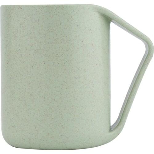 Wheat Straw Modern Solid Pattern Ceramic Water Mug Creative Bevel Mug Coffee Cup for Home Office Best Gift for Lovers