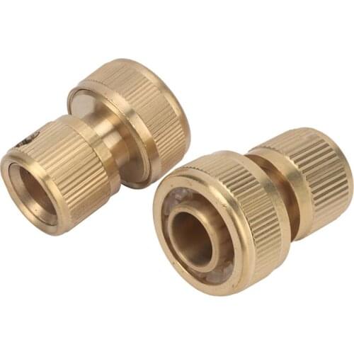 Brass 3/4" Pipe Quick Connector Waterstop Quick Compling 19mm Pipe Connection Adapter Faucet Car Wash Water Gun Pipe Fittings