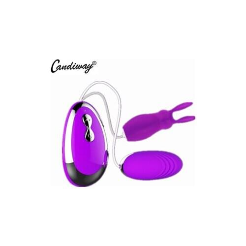 Cute Rabbit Wired Remote Control Vibrating Jump Egg Clitoral G-Spot Masturbation Adult Product Sex Toys For Women