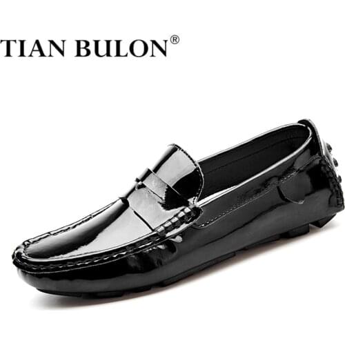 Men Casual Shoes Luxury Brand 2019 Split Leather Driving Shoes Men Italian Slip on Loafers Moccasins Breathable Zapatos Hombre