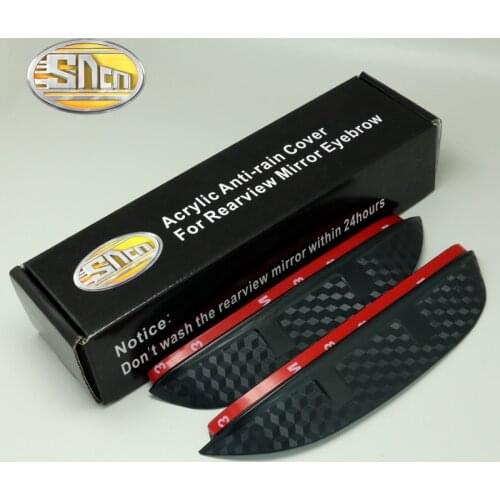 2PCS For Toyota RAV4 RAV 4 2016 2017,SNCN Rearview Mirror Eyebrow Cover Stickers Rain-proof Car Decoration Accessories