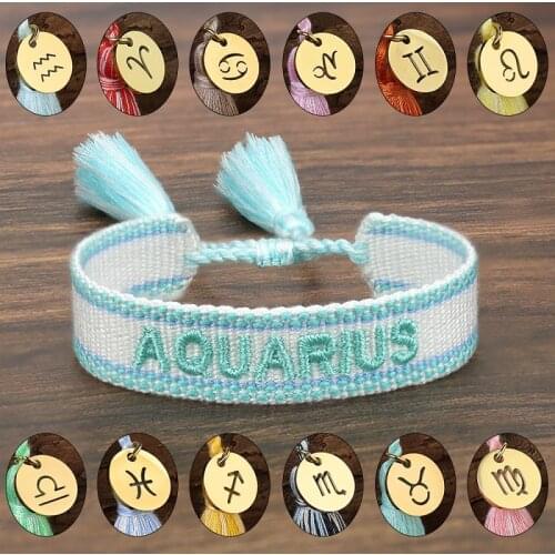 Braided Cotton Bracelet SOULMATE| 2 HEARTS 1 SOUL Handmade Embroidered Fabric Bracelet With Tassels Adjustable Size