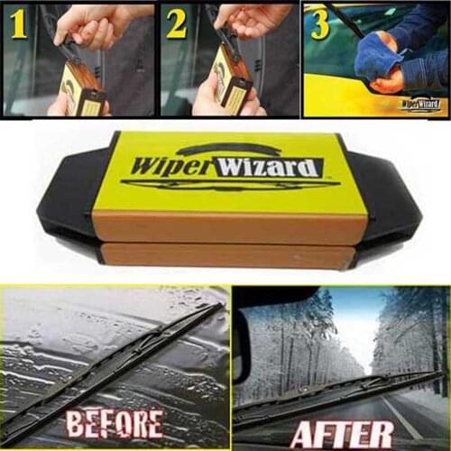 Drop shipping Wiper Wizard Windshield Wiper Blade Restorer Scourer Cleaning Tools Cleaning Brush Van Windscreen Cleaner