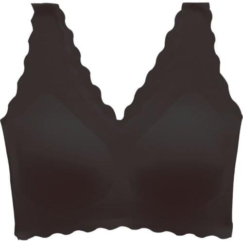 Blast Ouyang Nana the same V wave underwear ubra ubra unsilt anti-shake sports vest no steel ring girl bra