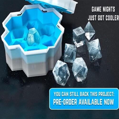 Ice Cube Tray Silicone Ice Cube Mold for Freezer Dice-Shaped Flexible Ice Cube Maker for Whiskey Cocktail Mixed Drinks
