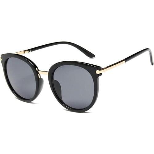 BRAND DESIGN New Cat Eye Sunglasses Women Fashion round Sunglasses Metal Legs Shades UV400 lunette de soleil femme