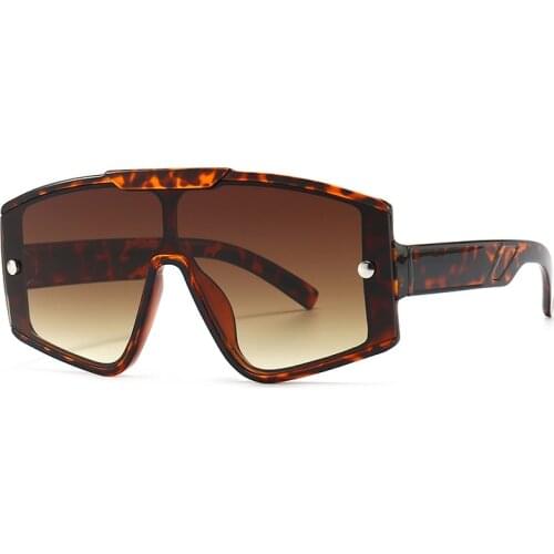 Fashion Vintage Oversized Square Sunglasses Women Men Luxury Brand Designer Travel Big Frame Flat Top Sun Glasses Female Shades