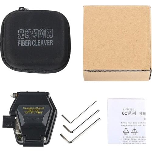 Fiber Cleaver SKL-6C Cable Cutting Knife FTTT Fiber Optic Knife Tools Cutter High Precision Fiber Cleavers 16 Surface Blade Reta
