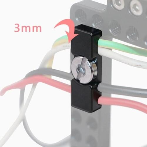 Cable Clamp Lock with 1/4'' Screw for Sony A7R4 IV A7RIII A7II A7RII A7S Cage Quick Release L Plate Bracket Fixing Clip Adapter