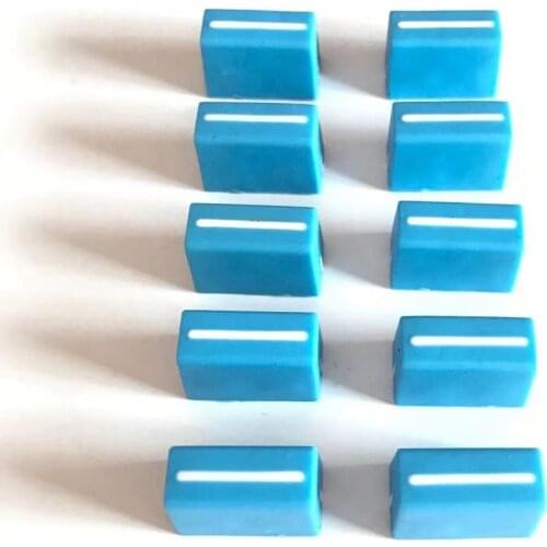 10pcs/lot New Channel Crossfader Fader Cap Knob Fit For RANE 57 TTM57 TTM57sl TTM57mk2 blue color