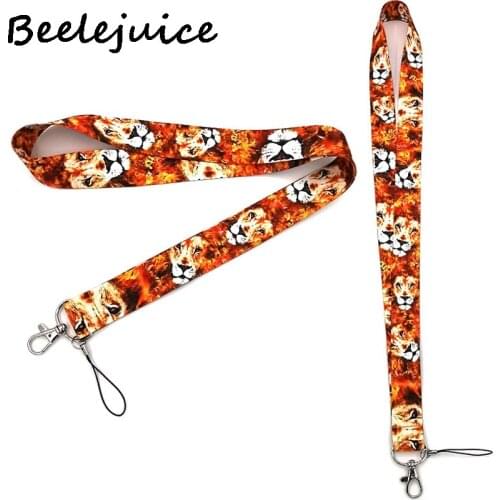 100pcs Lion king cartoon vintage simple 90s Neck Lanyards badge holder keychain Mobile Phone Strap Gift Ribbon webbing necklace