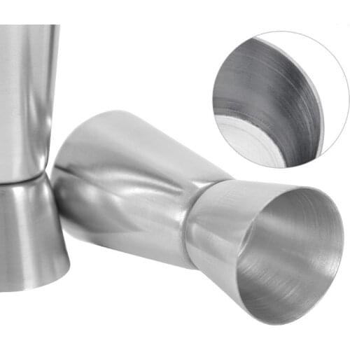 25/50ml Stainless Steel Cocktail Measuring Jigger Double Jigger Measure Shot Drink Spirit Measure Cup Bar Accessories Bar Tools