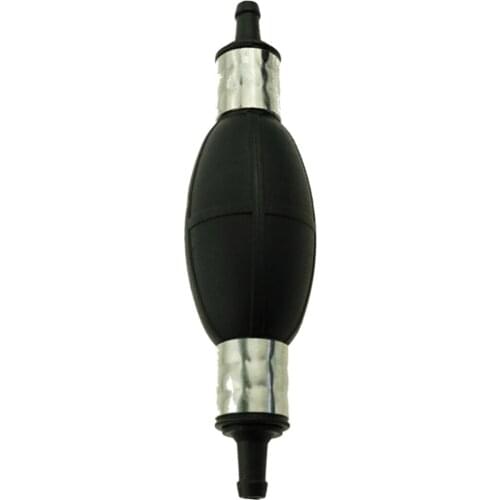 5/16 inch (8mm) Rubber Fuel Transfer Primer Pump Bulb Assembly for Motorcycle Car Marine Boats - Black