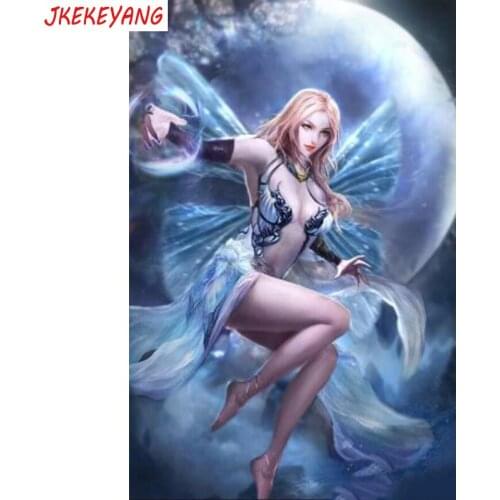 5D DIY square/round Diamond painting Pretty elf Cross Stitch Diamond Embroidery Pattern Rhinestone J3061