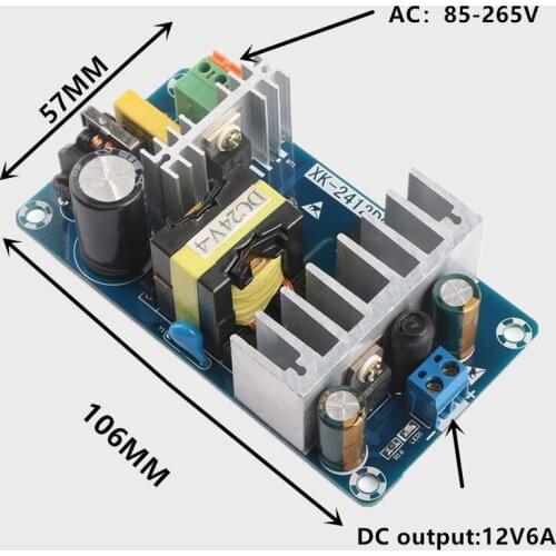 AC100-240V to DC 5V12V 15V 24V 36V 48V 1A 2A 3A 4A 5A 6A7A8A 9A Power Supply Module Board Switch AC-DC Switch Power Supply Board