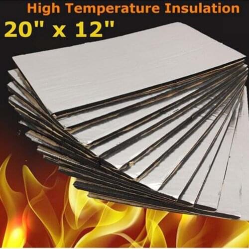Firewall Sound Mat 12 Pcs Car Universal Firewall Sound Batts Deadener Heat Insulation Mat Pad Firewall Heat Foam Cotton Sticker