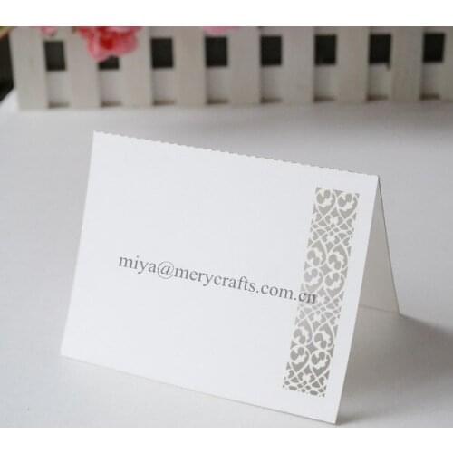 Paper white wedding table decoration/place card holders wedding