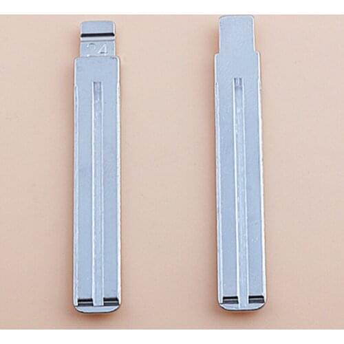 DAKATU Uncut NO. 24 Metal Replacement Blank Car Key KD-X2/KD900 Remote NE66 Key Blade For Volvo S80