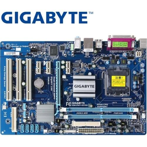 GIGABYTE GA-P41-ES3G Desktop Motherboard G41 Socket LGA 775 Q8200 Q8300 DDR2 8G ATX UEFI BIOS Original Used Mainboard P41-ES3G