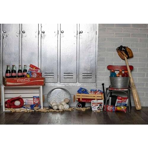 Baby Sport Photography Backdrop Kids Portrait Baseball Theme Background Banner,2 materials