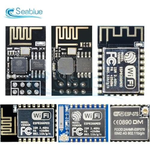 ESP8266 ESP-01 ESP-01S ESP-07 ESP-12E ESP-12F Remote Serial Port WIFI Wireless Module Intelligent Housing System Adapter 2.4G