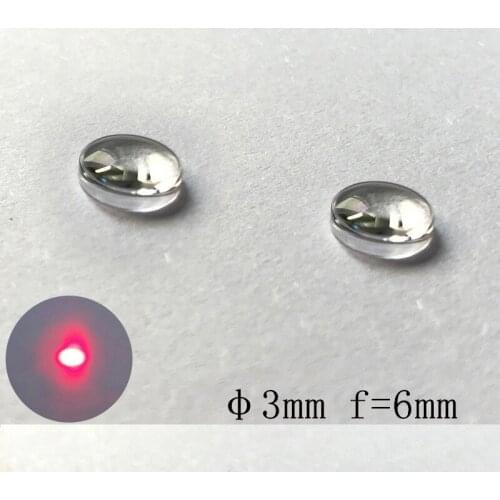 D3 focal length 6 glass aspherical coating focusing lens laser emitting diode lamp holder collimating lens