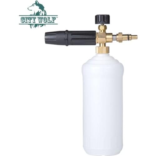 City Wolf high pressure washer snow foam lance soap bottle foam cannon for Nilfisk Kew Alto Huter car washers