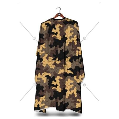 Camouflage Penuar Hair Salon Barber Haircut Clothes, Fashion Hair Cutting Stylish Gown Cape, Hairdresser Cape