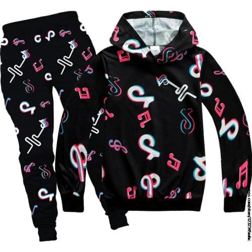 Tik Tok Autumn Girls Clothing Sets Tik Tok Children Set Baby Girl Holiday Sports Suit Tracksuit Fashion Kids Clothes Set