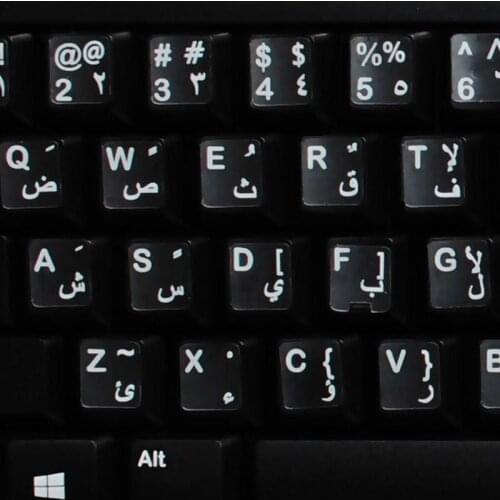 Arabic Transparent Keyboard Stickers for Laptop Letters Keyboard Cover for Notebook Computer PC Dust Protection Parts Accessorie