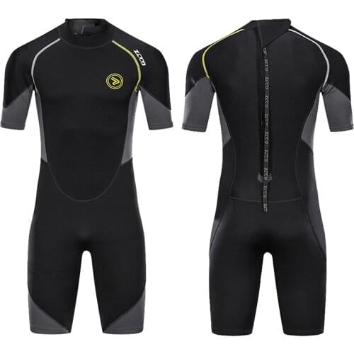 Neoprene Wetsuit 1.5MM Men Scuba Diving Underwater Fishing Surfing Short Sleeve Suit Kitesurf Spearfishing Windsurf Equipment