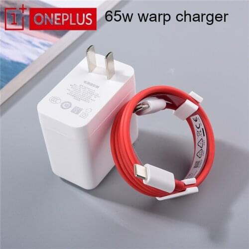 New Original Oneplus 8T 9Pro Warp Charger 65W Super Charge For 1+ Nord N10 N100 8 Huawei Smartphones PD Type C to USB-C Cable
