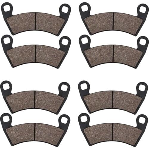 Motorcycle Front and Rear Brake Pads for POLARIS 700 800 900 Ranger Crew 900 2010-2015 RZR-4 XP900 1000XP RZR1000XP