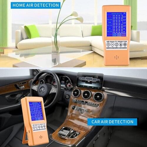 Portable Air Quality Monitor Quick Sensing Tester Multi-gas Monitor Air Quality Detector TVOC PM2.5 Analyzer Sensor