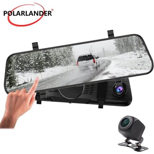 Streaming Media Black Touch Screen 170° 200mAh Driving Recorder Rear Camera 2 Million Pixels 64GB USB V21 TF Card 10 Inch IPS