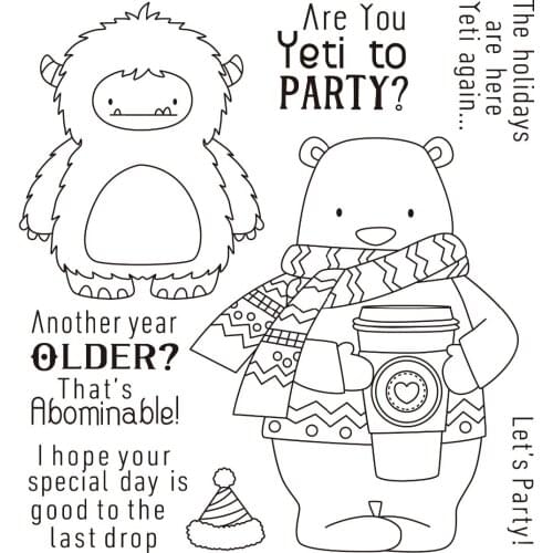 Bear Transparent Clear Silicone Stamp/Seal for DIY scrapbooking/photo album Decorative clear stamp A1299