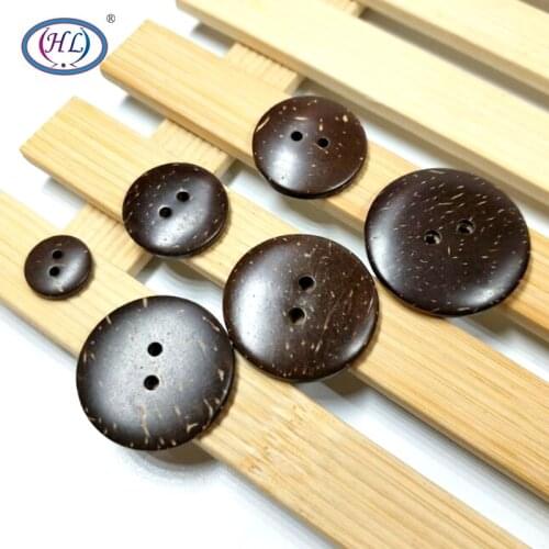 20pcs/50pcs 10/12/20/23/25/28/30MM 7 Size Natural Coconut Buttons Garment Clothing Sewing Accessories DIY Crafts
