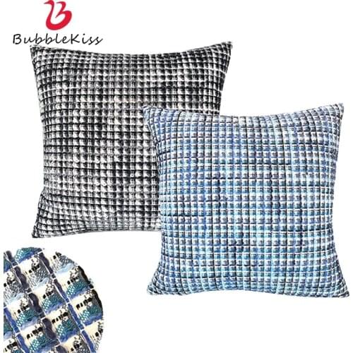 Bubble Kiss Pillow Cover Fashion Jacquard Lattice Pillowcase Modern Style Home 45X45cm Cushion Cover Sofa Decoration Pillow Case
