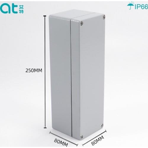 250*80*80 High-end Quality IP66 Waterproof Aluminum Enclosure Case DIY Electrical Junction Box Outdoor Distribution Box