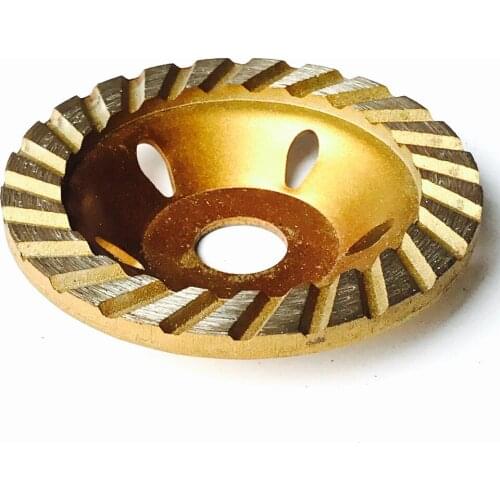 Free shipping 1pc decoration quality 100*22/16*4mm thin turbo segmented cup wheel for grinding marble/granite/ceramic/concrete